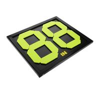 KOCKSHION Tabellone Numerico Calcio Manuale per Arbitri, Kit Fluorescente Nero 2 Posizioni, Accessorio Leggero e Portatile per Sostituzione Giocatori e Monitoraggio Punteggio Sport