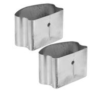 KOCKSHION Tappi di Estremità per Corrimano in Pvc 2 Pezzi, Copri Estremità Scala Minimalista Argento, Protezione Contro Corpi Estranei per Ringhiere Esterne e Uffici