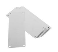 KOCKSHION Targhetta Identificativa in Acciaio 100x50mm 10 Pezzi Con 4 Fori, Placca Vuota Per Incisione Laser, Accessorio Per Porte Interne Ed Esterne, Uso Professionale e Fai Da Te