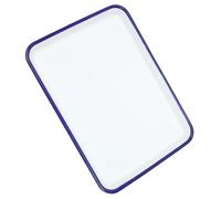 KOCKSHION Teglia Smaltata Rettangolare per Forno Bianco Resistente al Calore Vassoio da Cottura Multifunzionale per Cucina e Ristorante Facile da Pulire e Alta Lucentezza