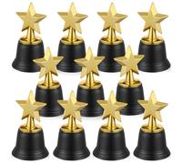 KOCKSHION Trofei Stella a Cinque Punte Coppe e Trofei Set da 20 in Plastica Resistente e Sicura per Feste Back To School Party per Premiazioni Scolastiche e Gare Riutilizzabile