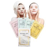 KOCOSTAR Home Spa Kit - Set Spa per la cura del viso, delle mani e dei piedi - Set benessere coreano per le donne - coccole completo - regalo di bellezza, 4 pezzi