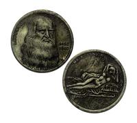 Kocreat Replica 1 Pc di Miglior Dollaro Argento Straniero US Morgan Moneta Europea Moneta Antico COPIA Leonardo da Vinci Dollaro Argento