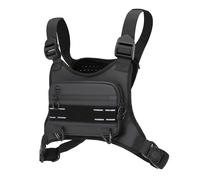 KOCULEMI Tasca sul petto impermeabile per uomini e donne: zaino da corsa minimalista per allenamenti, supporto per telefono da corsa con spazio extra, gilet da corsa leggero, tasca sul petto da moto,