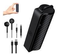 Kocusu Mini registratore vocale da 64 GB con batteria da 2600 mAh, registratore vocale digitale con magnete, con filtro antirumore per riunioni, interviste, lezioni