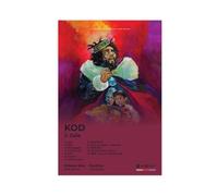 KOD Rapper J Cole copertina di album, idea regalo per i fan, poster su tela, decorazione per camera da letto, ufficio, camera da letto, regalo, 60 x 90 cm
