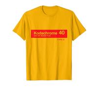 Kodachrome 40 Maglietta, Uomo, Oro Brillante, XL