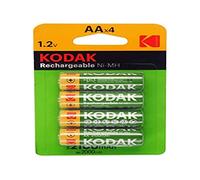 Kodak 30955110 Batterie Ricaricabile Aa x 4 Pile, 1.2V, 2100 Mah