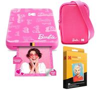 KODAK Barbie Step Slim Stampante Portatile e Wireless per Foto Istantanee Bundle Iniziale Barbie (Stile Firma), Custodia Delue per Fotocamera Barbie, Carta Zink (20 Fogli)