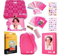 KODAK Barbie Step Slim Stampante Portatile Wireless Bundle Regalo Stile Iconico, Custodia Fotocamera, Album Fotografico, Adesivi, Cornici Appese, 50 Adesivi e Carta Zink (20 Fogli)
