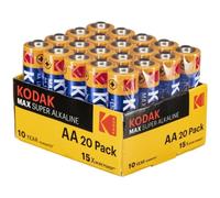 Kodak - batteria alcalinica max aa lr6 confezione*20 batterie