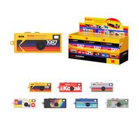 KODAK CHARMERA - Set di 6 portachiavi per fotocamera digitale con mini fotocamera digitale e custodia per registrazione video, con slot per micro SDCard da 1,6 MP, per principianti, adolescenti e