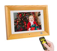 KODAK Cornice Digitale Foto 10 Pollici con Telecomando, 8GB Memoria, Legno Elettronica Cornici Digitali Display Casuale Foto Video e Musica, Supporto Auto Rotazione, Automatic Switch, Scheda SD e USB