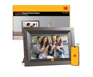 KODAK Cornice Digitale WIFI 10,1 Pollici，Cornice Foto Digitale con Schermo Touch IPS 1280 * 800 e 32GB di Memoria，Cornice Elettronica per Micro SD Card/USB, Rotazione Automatica