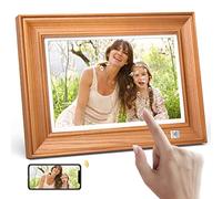 KODAK Cornice Digitale WiFi, Cornice Foto Digitale 10 pollici, FHD 1920 * 1200 Touchscreen, Cloud Cornice Elettronica in Legno con Memoria da 64GB, Condivisione di Foto, Video e Musica via USB o App