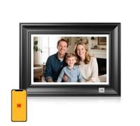 KODAK Cornice Digitale WiFi Cornice Foto Digitale 10 pollici, FHD 1920 * 1200 Touchscreen, Cloud Cornice Elettronica in Legno con Memoria da 32GB, Condivisione di Foto, Video e Musica via USB o App