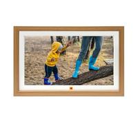 KODAK Cornice per foto digitale, 15,6 pollici, touch screen, WiFi abilitato, risoluzione 1920 * 1080 16:9, memoria integrata da 32 GB, cornice Burlywood, foto, musica, video, meteo, calendario