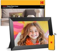 KODAK Cornice portafoto digitale Wi-Fi da 10,1 pollici, touch screen HD IPS, cornice elettronica con 32 GB di memoria, rotazione automatica delle immagini, condivisione di foto o video ovunque tramite