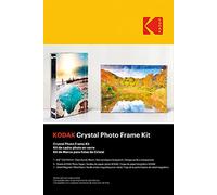 KODAK Crystal Photo Frame Kit - Cornice Fotografica Trasparente, Formato A6 (10x15 cm), 5 Fogli di Carta Fotografica e un Foglio Magnetico, Stampa a Getto d'Inchiostro