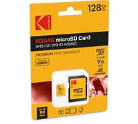 Kodak EKMSDM128GXC10K Premium - Scheda di memoria microSDXC da 128 GB, ad alta velocità, adattatore SD UHS-I, U1, fino a 85 MB/sec