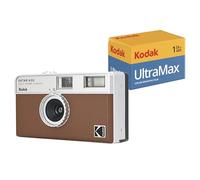 KODAK EKTAR H35 Half Frame Film Camera (Marrone, Bundle con pellicola 24exp)