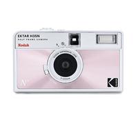 Kodak Ektar H35N Half Frame Film Camera, 35 mm, riutilizzabile, senza messa a fuoco, funzione lampadina, filtro stella, lente rivestita (pellicola e batteria non inclusi) (rosa smaltato)