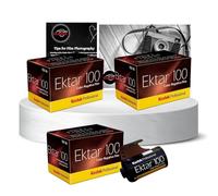 Kodak Ektar - Set di 100 pellicole da 35 mm, 36 esposizioni, 3 pezzi, con scheda di consigli per fotografia Clikoze
