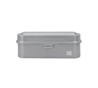 Kodak Film Case-5 rotoli di pellicola da 35 mm, compatta, in acciaio, per ordinare e proteggere i rotoli di pellicola(Argento)(pellicola non inclusa)