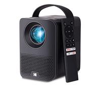 KODAK FLIK HD9 Smart Projector,Mini film portatile nero per interni ed esterni con app di streaming TV Android, altoparlanti integrati e telecomando vocale,FHD 1080p per schermi fino a 120 pollici