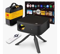 KODAK Flik X20 1080p Proiettore Intelligente Portatile con Wi-Fi e | messa a fuoco automatica e Keystone, Live TV, mini proiettore, proiettore e schermo combinato, immagine da 508 cm