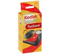 KODAK FunSaver Flash Fotocamera usa e getta 27exp - 35mm, flash automatico ON/OFF, indicatore LED, controllo automatico dell'esposizione - Nera.