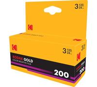 Kodak Gold 200 Color 135 Negative Roll Film, 24 esposizioni, confezione da 3