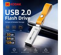 KODAK K122 USB 2.0 Flash Drive 128GB 64GB 32GB Mini Pendrive in metallo impermeabile per PC portatile