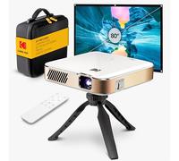 Kodak Kit completo Luma 450 Full HD Smart Projector - Risoluzione 1080p, 150 ANSI Lumen, Wi-Fi e Bluetooth - Display fino a 150 pollici - Include treppiede, custodia e schermo da 80"