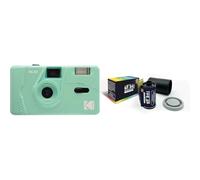 KODAK M35 DA00234 - Fotocamera Ricaricabile 35mm, Obiettivo Grandangolare Fisso, Mirino Ottico, Flash Integrato, Batteria AAA - Verde Menta + GT PHOTO Pellicola Colore Retrò 35mm - 24 Foto