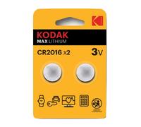Kodak Max Pack 2 batterie a bottone al litio CR2016 3V