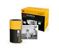 KODAK Memo Shot ERA Regalo di Natale per Bambini Fotocamera Digitale Istantanea e Stampante per Etichette, Giallo (Fotocameta + 1 Rotolo di Carta per Etichette One-Touch + Set di 9 Rotoli di Carta)