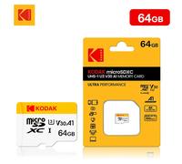 KODAK Micro SD TFcard 256GB 64GB 32GB Scheda di memoria 128GB Classe 10 Scheda SD Microsd 100MB/S UHS-I Scheda A1 per telefono/PC