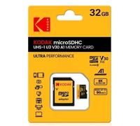 KODAK microSDXC 32GB UHS-1 U3 V30 A1 MEMORY CARD ULTRA PERFORMANCE + ADAPTER