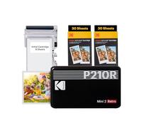 Kodak Mini 2 Retro P210R Stampante Fotografica BT +60 Fogli Black