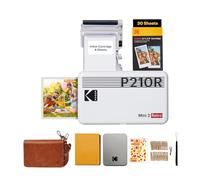 KODAK Mini 2 Retro Regalo di Natale 4PASS Stampante Fotografica Portatile (5.3x8.6cm) + 8 Fogli inclusi + Pacchetto accessori e 30 Fogli, Bianco