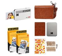 KODAK Mini 2 Retro 4PASS Stampante Fotografica Portatile (5,3x8,6cm) + Pacchetto accessori e 68 Fogli, Bianco