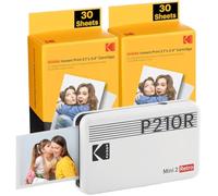 Kodak Mini 2 Retro Stampante Foto 5.3x8.6cm Portatile con 68 Fogli Bianco