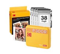 KODAK Mini 3 Retro Stampante Foto 7,6x7,6cm, 4PASS, 38 Fogli, Giallo | Bluetooth, compatibile con iPhone e Android, resistente alle impronte, all’acqua e allo scolorimento