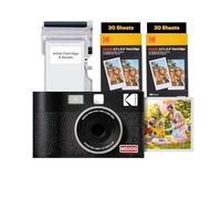 KODAK Mini Shot 2 Era 4PASS 2-in-1 Fotocamera Istantanea & Stampante Fotografica (Fotocamera Istantanea + 8 Fogli inclusi + Pacchetto 60 Fogli, Nero)