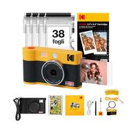 KODAK Mini Shot 2 Era Regalo di Natale 4PASS 2-in-1 Fotocamera Istantanea & Stampante Fotografica (Fotocamera Istantanea + 8 Fgoli inclusi + Pacchetto accessori e 30 Fogli, Giallo)