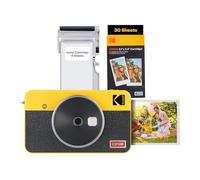 Kodak Mini Shot 2 Retro 2-in-1 Fotocamera e stampante fotografica istantanea portatile Giallo + Bundle da 60 fogli