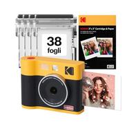 KODAK Mini Shot 3 ERA Fotocamera Istantanea 7,6x7,6cm, 38 Fogli, Giallo | Bluetooth, iPhone e Android, fotocamera 13 MP, anteprima, resistente ad acqua, impronte e scolorimento