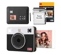 KODAK Mini Shot 3 Retro Fotocamera Digitale Istantanea & Stampante Fotografica 2-in-1 7,6 x 7,6 cm, 38 Fogli, Fotocamera Portatile con Stampa, Stampante per iOS & Android, Sublimazione 4PASS, Bianca