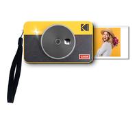 KODAK Mini Shot Combo 2 Retro C210R - Macchina Fotografica Istantanea 5,3x8,6 cm - 8 incluse - LCD 1,7 pollice - Bluetooth - Giallo & Nero